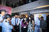 Anubhavinchu Raja Movie 3rd Song Launch at AMB Mall